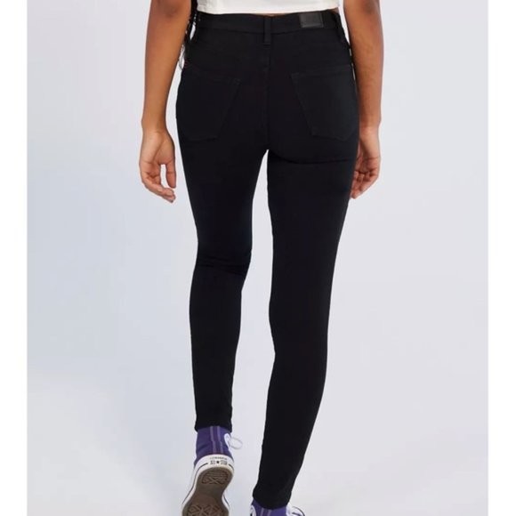 Urban Outfitters BDG Twig Ripped High-Waisted Skinny Jeans Black - Picture 3 of 9